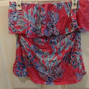 Lilly Pulitzer strapless top